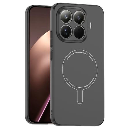 Xiaomi 15T Pro Kılıf M-Safe Şarj Özellikli Kamera Korumalı Zore Elio Sert PC Kapak Xiaomi 15T Pro Zore - Siyah