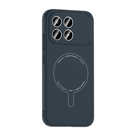 Poco F8 Pro Kılıf M-Safe Şarj Özellikli Kamera Korumalı MKST Elio Sert PC Kapak - Lacivert