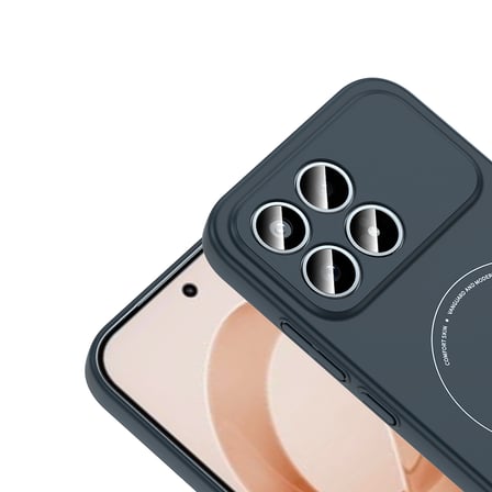 Poco F8 Pro Kılıf M-Safe Şarj Özellikli Kamera Korumalı MKST Elio Sert PC Kapak - Lacivert