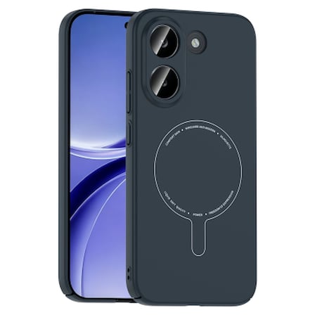 Xiaomi Poco X8 Pro Kılıf M-Safe Şarj Özellikli Kamera Korumalı Zore Elio Sert PC Kapak Xiaomi Poco X8 Pro Zore - Lacivert