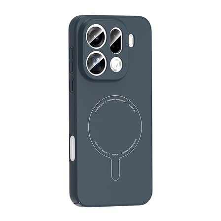 Oppo Find X9 Pro Uyumlu Kılıf M-Safe Şarj Özellikli Kamera Korumalı MKST Elio Sert PC Kapak - Lacivert