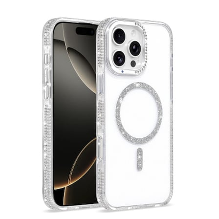 Apple iPhone 16 Pro Max Kılıf M-safe Şarj Özellikli Zore Tera Silikon Kapak iPhone 16 Pro Max Zore - Şeffaf