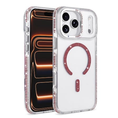Apple iPhone 18 Pro Kılıf M-safe Şarj Özellikli Zore Tera Silikon Kapak iPhone 18 Pro, Cep Telefonu Kılıfları Zore - Mürdüm