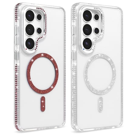 Galaxy S26 Ultra Kılıf M-safe Şarj Özellikli MKST Tera Silikon Kapak - Şeffaf