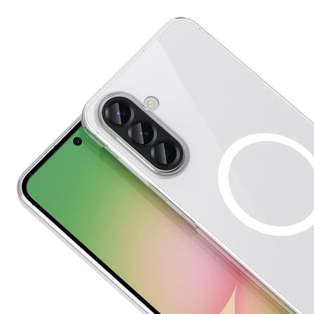 Galaxy A37 Kamera Korumalı M-Safe Şarj Özellikli Şeffaf MKST London Sert PC Kapak - Şeffaf