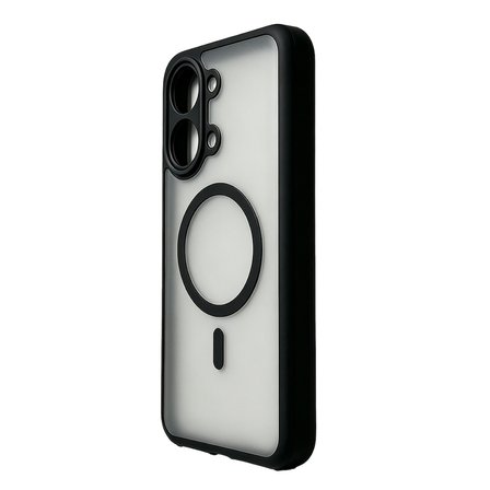 Poco X8 Pro Max Kılıf M-Safe Şarj Özellikli Kamera Korumalı MKST Lunex Kapak - Siyah