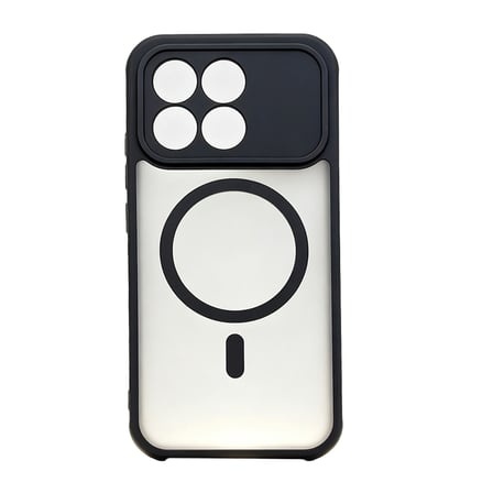 Poco F8 Pro Kılıf M-Safe Şarj Özellikli Kamera Korumalı MKST Lunex Kapak - Siyah