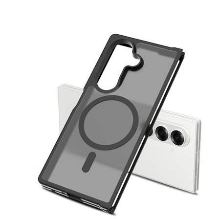 Galaxy Z Fold 7 Kılıf M-Safe Şarj Özellikli Kamera Korumalı MKST Lunex Kapak - Siyah