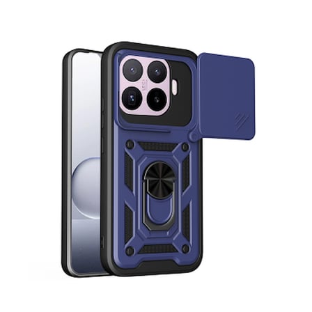 Xiaomi 17T Kılıf Magnetik Standlı Kamera Korumalı Zore Sürgülü Vega Kapak Xiaomi 17T Zore - Mavi