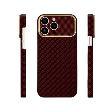 iPhone 14 Pro Max Kılıf MagSafe Şarj Özellikli Premium Retro Çiçek Desenli Kamera Ve Lens Korumali Velix Sert PC Kapak