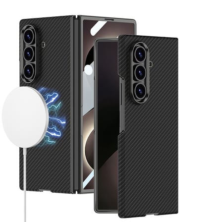 Galaxy Z Fold 8 Ultra Kılıf MagSafe Uyumlu Kamera Korumalı Dokulu Premium Sert PC Maks Kapak