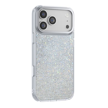 iPhone 18 Pro Max Kılıf MagSafe Şarj Özellikli Premium El İşlemeli Swarovski Taşlı Riva Sert PC Kapak