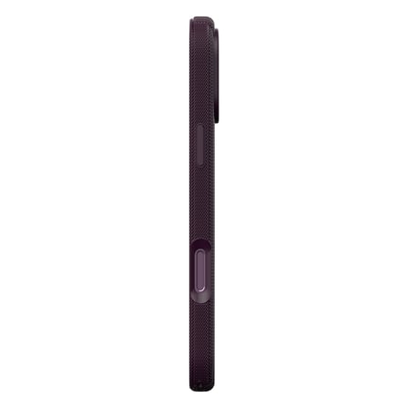 iPhone 18 Pro Max Kılıf MagSafe Şarj Özellikli Çizgi Desenli Kumaş Dokulu Lorin Kapak