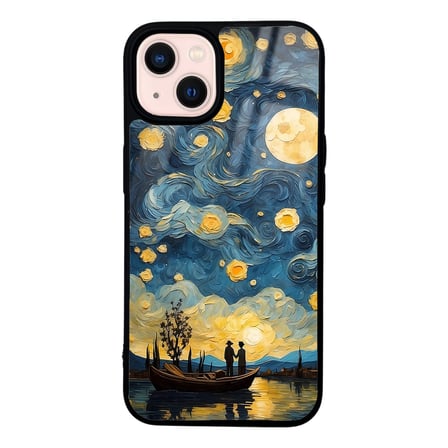 iPhone 13 Kılıf Kamera Korumalı Desenli Luxury Portrait Painting Lusi Kapak Pembe Leopar