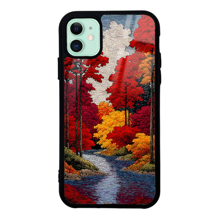 iPhone 11 Kılıf Kamera Korumalı Desenli Luxury Portrait Painting Lusi Kapak Pembe Kalp
