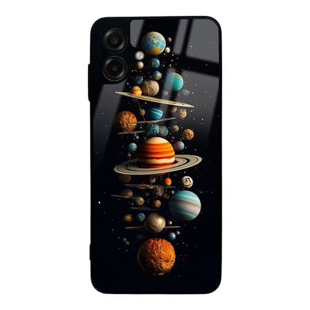 Galaxy A07 Kılıf Kamera Korumalı Desenli Luxury Portrait Painting Lusi Kapak Kahve Leopar