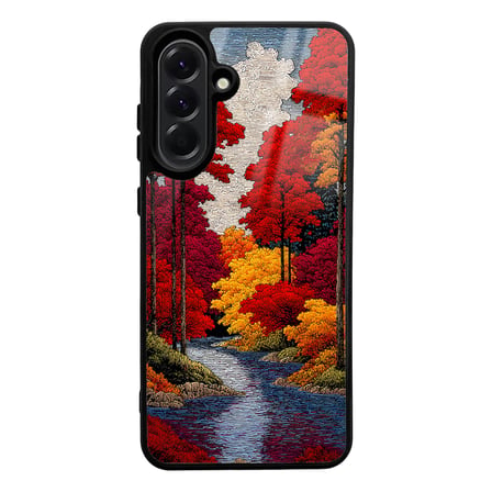 Galaxy A56 Kılıf Kamera Korumalı Desenli Luxury Portrait Painting Lusi Kapak Gold Fiyonk
