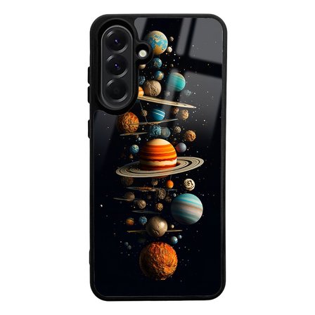 Galaxy A56 Kılıf Kamera Korumalı Desenli Luxury Portrait Painting Lusi Kapak Pembe Leopar