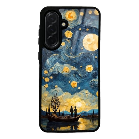 Galaxy A36 Kılıf Kamera Korumalı Desenli Luxury Portrait Painting Lusi Kapak Pembe Leopar