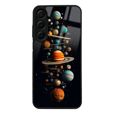Galaxy A55 Kılıf Kamera Korumalı Desenli Luxury Portrait Painting Lusi Kapak Pembe Kalp