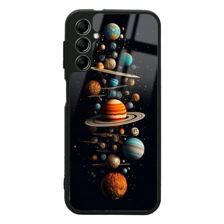 Galaxy A34 Kılıf Kamera Korumalı Desenli Luxury Portrait Painting Lusi Kapak Pembe Leopar