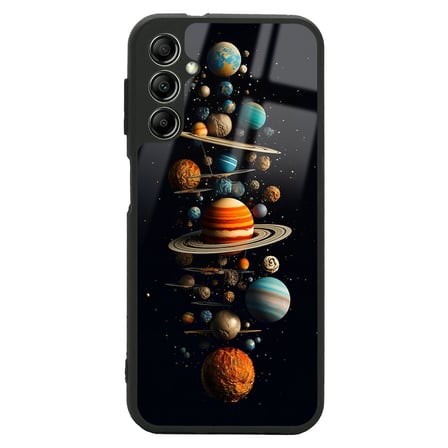 Galaxy A24 Kılıf Kamera Korumalı Desenli Luxury Portrait Painting Lusi Kapak Pembe Leopar