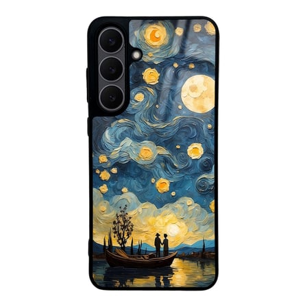 Galaxy S25 FE Kılıf Kamera Korumalı Desenli Luxury Portrait Painting Lusi Kapak Pembe Kalp