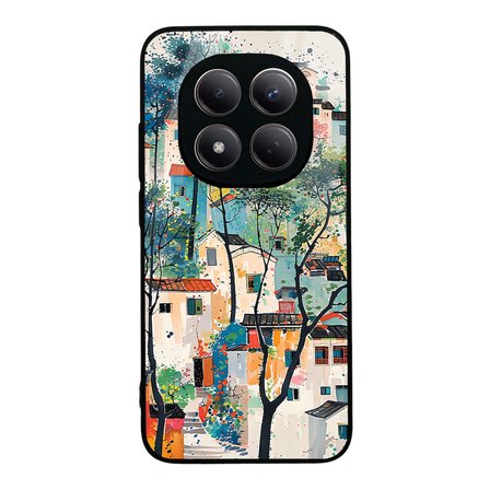 Redmi Note 15 Pro 4G Kılıf Kamera Korumalı Desenli Luxury Portrait Painting Lusi Kapak Pembe Kalp