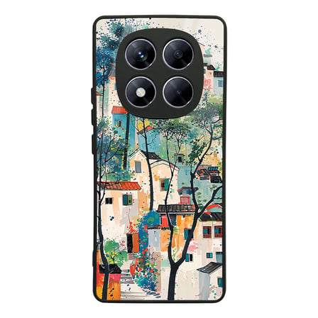 Redmi Note 14 Pro 4G Kılıf Kamera Korumalı Desenli Luxury Portrait Painting Lusi Kapak Gülen Yüzler