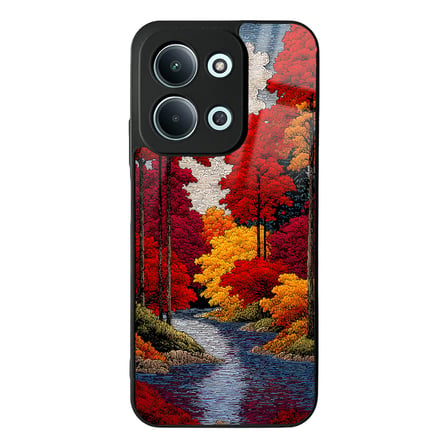 Redmi 15C Kılıf Kamera Korumalı Desenli Luxury Portrait Painting Lusi Kapak Pembe Leopar