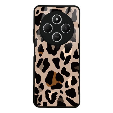 Redmi 14C 4G Kılıf Kamera Korumalı Desenli Luxury Portrait Painting Lusi Kapak Pembe Leopar