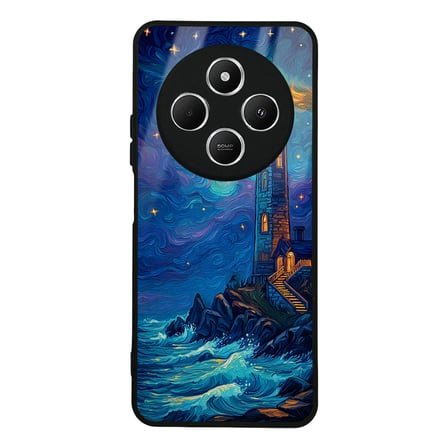 Redmi 14C 4G Kılıf Kamera Korumalı Desenli Luxury Portrait Painting Lusi Kapak Kahve Leopar