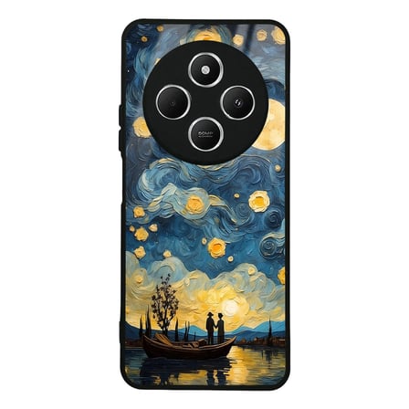 Redmi 14C 4G Kılıf Kamera Korumalı Desenli Luxury Portrait Painting Lusi Kapak Gülen Yüzler