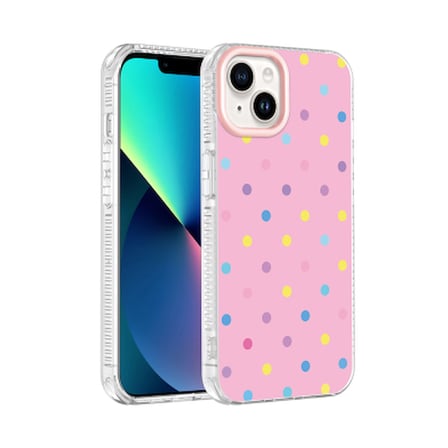 Apple iPhone 13 Kılıf Airbag Tasarımlı Zore Potik Sert PC Kapak iPhone 13 Zore - Pembe