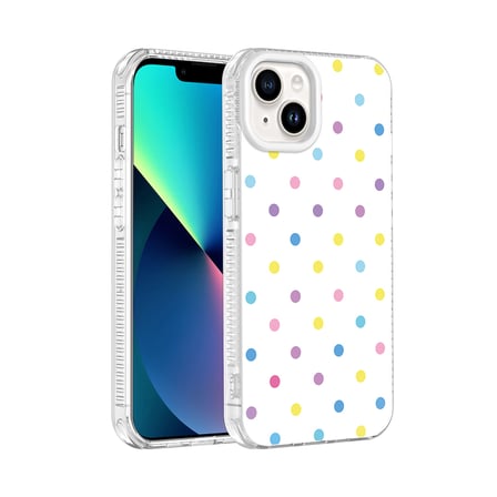 iPhone 14 Kılıf Renkli Desenli Yanlardan Airbag Koruma Kamera Yükseltili Silikon FORUMSHOP