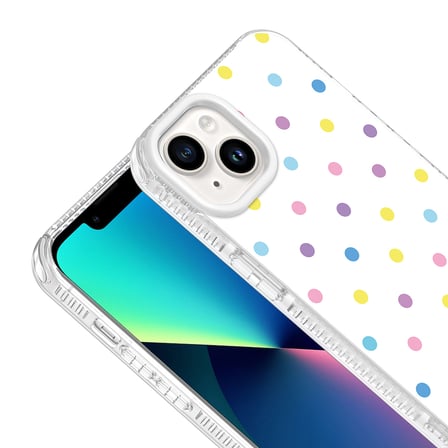 iPhone 14 Kılıf Renkli Desenli Yanlardan Airbag Koruma Kamera Yükseltili Silikon FORUMSHOP