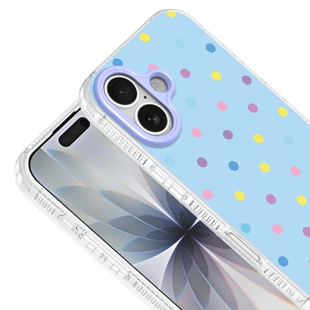 iPhone 16 Kılıf Renkli Desenli Yanlardan Airbag Koruma Kamera Yükseltili Silikon Novatech