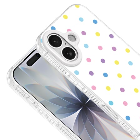 iPhone 16 Kılıf Renkli Desenli Yanlardan Airbag Koruma Kamera Yükseltili Silikon TKMR