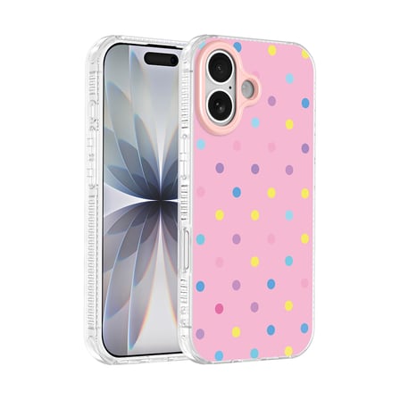 iPhone 16 Kılıf Renkli Desenli Yanlardan Airbag Koruma Kamera Yükseltili Silikon TKMR