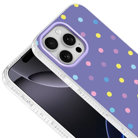iPhone 16 Pro Kılıf Renkli Desenli Yanlardan Airbag Koruma Kamera Yükseltili Silikon BUTAM