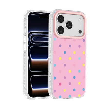 Apple iPhone 18 Pro Max Kılıf Airbag Tasarımlı Zore Potik Sert PC Kapak iPhone 18 Pro Max, Kamera Aksesuarları Zore - Pembe