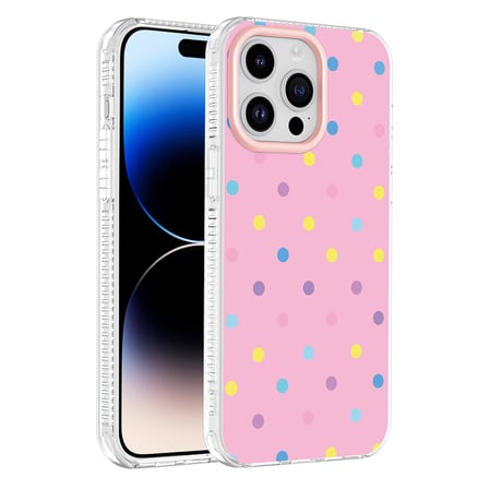 iPhone 14 Pro Max Kılıf Renkli Desenli Yanlardan Airbag Koruma Kamera Yükseltili Silikon Mobilteam