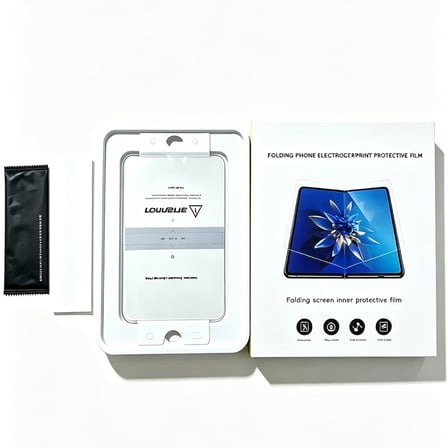 iPhone Duo Ekran Koruyucu Uygulama Aparatlı Maks HD Nexor TPU Katlanabilir İç Ekran Koruyucu Film