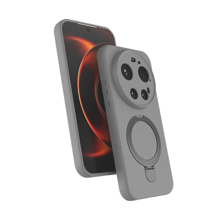 Xiaomi 17 Ultra Kılıf 360 Derece Döner Standlı MagSafe Kamera Lens Korumalı Silikon Maks