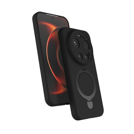 Xiaomi 17 Ultra Kılıf 360 Derece Döner Standlı MagSafe Kamera Lens Korumalı Silikon Maks