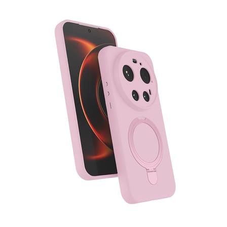 Xiaomi 17 Ultra Kılıf 360 Derece Döner Standlı MagSafe Kamera Lens Korumalı Silikon MNC