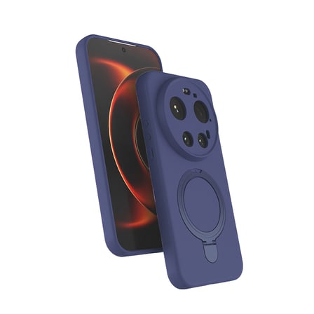 Xiaomi 17 Ultra Kılıf 360 Derece Döner Standlı MagSafe Kamera Lens Korumalı Silikon MNC