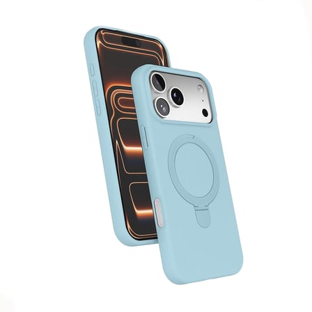iPhone 18 Pro Max Kılıf 360 Derece Döner Standlı MagSafe Kamera Lens Korumalı Silikon Novatech