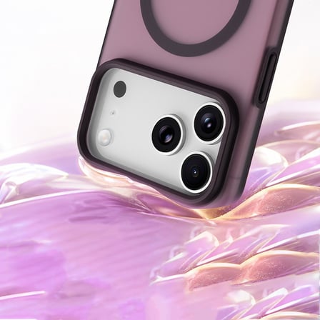 iPhone 18 Pro Max Kılıf Güçlü MagSafe Halkalı Buzlu Arka Kapak Kamera Yükseltili Mat Silikon Maks