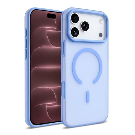 iPhone 18 Pro Max Kılıf Güçlü MagSafe Halkalı Buzlu Arka Kapak Kamera Yükseltili Mat Silikon Maks